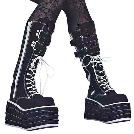 jsaierl Women‘s Fashion Casual Zipper Shoelace Platform High Boots Autumn Platform Leather Boots
jsaierl Women‘s Fashion Casual Zipper Shoelace Platform High Boots Autumn Platform Leather Boots