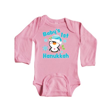 Inktastic Baby s 1st Hanukkah with cute Penguin and Snowflakes Gift Baby Boy or Baby Girl Long Sleeve Bodysuit
Inktastic Baby s 1st Hanukkah with cute Penguin and Snowflakes Gift Baby Boy or Baby Girl Long Sleeve Bodysuit