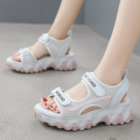 XIAQUJ Women Shoes Thick Heel Sandals Summer Knitted Breathable Thick Bottom Sports Leisure Fish Mouth Beach Shoes Sandals for Women Pink 7.5(39)
XIAQUJ Women Shoes Thick Heel Sandals Summer Knitted Breathable Thick Bottom Sports Leisure Fish Mouth Beach Shoes Sandals for Women Pink 7.5(39)