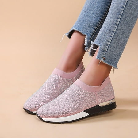 shoes for women KKCXFJX Sandals Stretch Cloth Large Size Women s Summer Comfortable Casual Sports Shoes