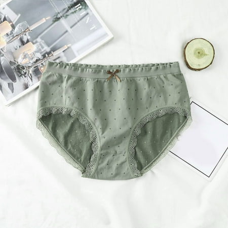 Womens Panties Pack Women Seamless High Elastic Wave Point Panties Cotton Bottom File Anti Glare Seamless Briefs Green One Size 3pcs
Womens Panties Pack Women Seamless High Elastic Wave Point Panties Cotton Bottom File Anti Glare Seamless Briefs Green One Size 3pcs
