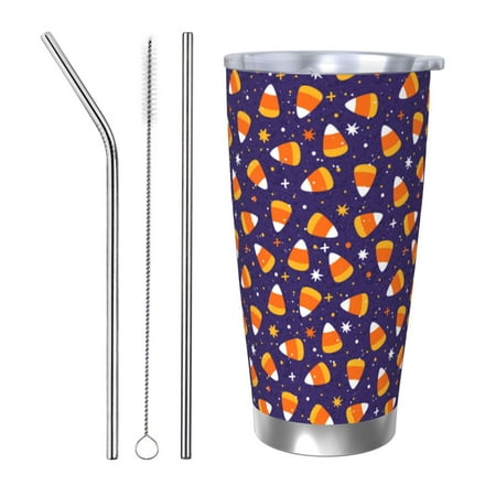 Salouo Candy Corn (2) Print 20oz Tumbler with Lid Stainless Steel Vacuum Insulated Tumbler Durable Insulated Coffee Mug Thermal Cup with Splash Proof Sliding Lid-Straw Three-piece Set
Salouo Candy Corn (2) Print 20oz Tumbler with Lid Stainless Steel Vacuum Insulated Tumbler Durable Insulated Coffee Mug Thermal Cup with Splash Proof Sliding Lid-Straw Three-piece Set