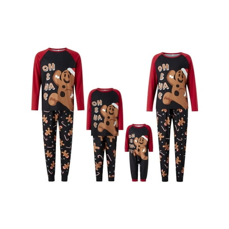 Thaisu Christmas Family Matching Pajamas Sets Long Sleeve Gingerbread Man Print ops + Pants Set
Thaisu Christmas Family Matching Pajamas Sets Long Sleeve Gingerbread Man Print ops + Pants Set
