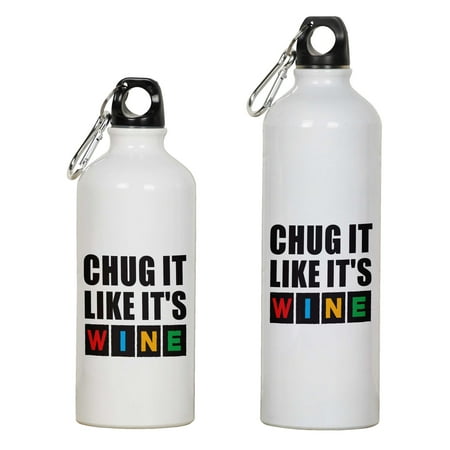 Printtoo Aluminum Sport Water Bottle Chug It Like It s Wine Print Travel Bottle With Carabiner Clip 650ml/21.9oz
Printtoo Aluminum Sport Water Bottle Chug It Like It s Wine Print Travel Bottle With Carabiner Clip 650ml/21.9oz