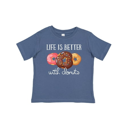 Inktastic Life is Better with Donuts Gift Baby Boy or Baby Girl T-Shirt