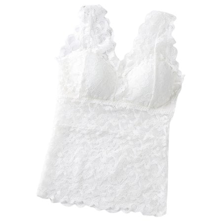 Women s Lace Camisole Bra Lingerie Sports Bras Knitted Pattern Stretch Removable
Women s Lace Camisole Bra Lingerie Sports Bras Knitted Pattern Stretch Removable