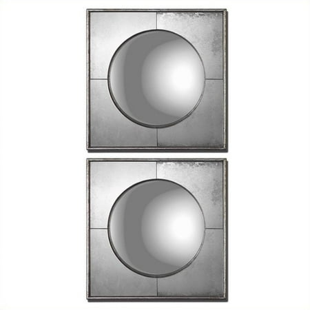 Uttermost Savio Squares Mirror in Champagne Silver (Set of 2)