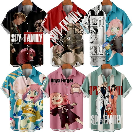 Anime SPY x FAMILY Unisex Youth Casual Button Down T-Shirts Regular Breathable Bowling Shirts Up to 8XL
Anime SPY x FAMILY Unisex Youth Casual Button Down T-Shirts Regular Breathable Bowling Shirts Up to 8XL