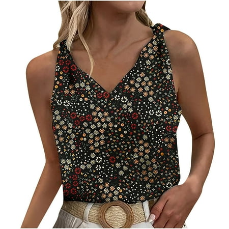 Summer Tops For Women Fashion Women Summer Sleeveless V-Neck Pullover Print Casual Blouse Tops Corset Tops For Women Green XXL
Summer Tops For Women Fashion Women Summer Sleeveless V-Neck Pullover Print Casual Blouse Tops Corset Tops For Women Green XXL