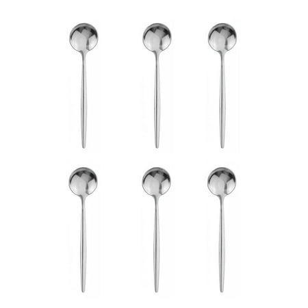 Stainless Steel Material Tea Spoon Black Glossy Stirring Coffee Spoon Dessert Ice Cream Spoon Western Tableware Kitchen Accessories 6 Pieces
Stainless Steel Material Tea Spoon Black Glossy Stirring Coffee Spoon Dessert Ice Cream Spoon Western Tableware Kitchen Accessories 6 Pieces