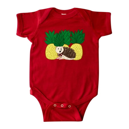 Inktastic Pineapple Hedgehog Gift Baby Boy or Baby Girl Bodysuit