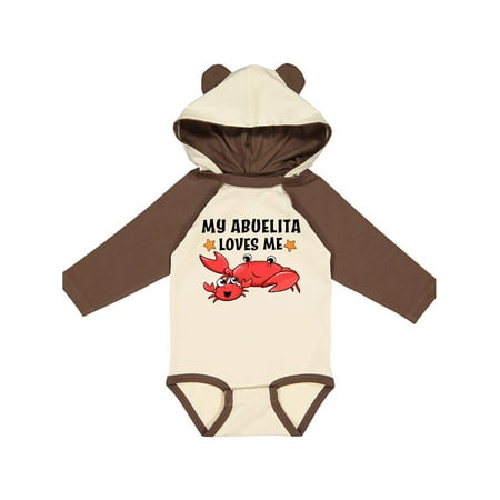 Inktastic My Abuelita Loves Me- cute crab family Gift Baby Boy or Baby Girl Long Sleeve Bodysuit
Inktastic My Abuelita Loves Me- cute crab family Gift Baby Boy or Baby Girl Long Sleeve Bodysuit