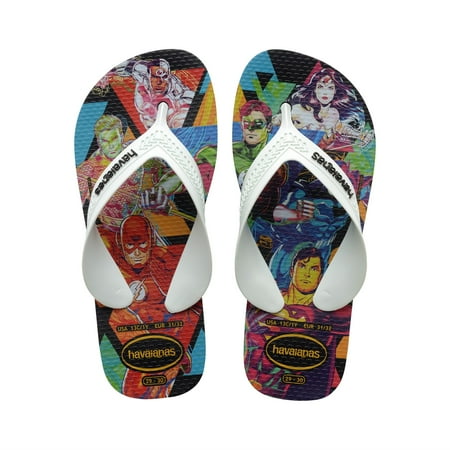 Havaianas Kids Max Heros Justice League Flip Flop Sandals Size 3/4 Youth