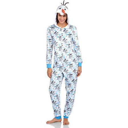 Disney Frozen Olaf Women's One Piece Pajamas (Sizes S-2X)