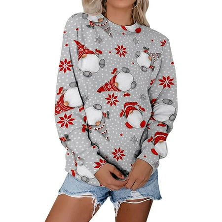 jsaierl Women s Christmas Sweatshirts Long Sleeve Gnomes Pattern Top Funny Crewneck Sweatshirt Vintage Pullover Christmas Gifts for Teen Girls
jsaierl Women s Christmas Sweatshirts Long Sleeve Gnomes Pattern Top Funny Crewneck Sweatshirt Vintage Pullover Christmas Gifts for Teen Girls