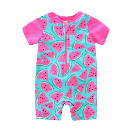 Rovga Swimsuit For Girls Summer New Watermelon Print Short Sleeved 1 Piece Swimsuit
Rovga Swimsuit For Girls Summer New Watermelon Print Short Sleeved 1 Piece Swimsuit