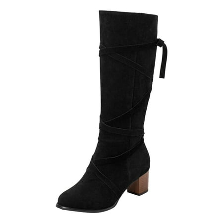 ZAROYEAX Women Mid Calf Boots Fashionable New Pattern Simple Solid Color Retro Round Toe Thick Heels Comfortable Autumn and Winter Casual Shoes
ZAROYEAX Women Mid Calf Boots Fashionable New Pattern Simple Solid Color Retro Round Toe Thick Heels Comfortable Autumn and Winter Casual Shoes