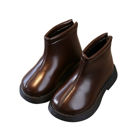 Woobling Kids Ankle Boots Outdoor Booties Back Zipper Leather Boot Girls Boys Shoes Comfortable Low Heel Casual Brown 9toddlers
Woobling Kids Ankle Boots Outdoor Booties Back Zipper Leather Boot Girls Boys Shoes Comfortable Low Heel Casual Brown 9toddlers