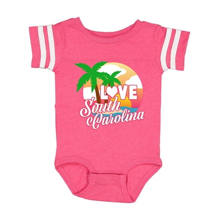 Inktastic I Love South Carolina with Ocean and Palm Trees Gift Baby Boy or Baby Girl Bodysuit
Inktastic I Love South Carolina with Ocean and Palm Trees Gift Baby Boy or Baby Girl Bodysuit