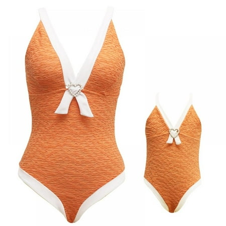 Gyratedream Family Matching Swimsuits for Mom and Daughter One Piece Bathing Suit Girls Bikini Solid Color Swimwear
Gyratedream Family Matching Swimsuits for Mom and Daughter One Piece Bathing Suit Girls Bikini Solid Color Swimwear
