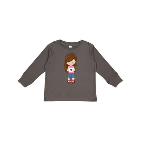 Inktastic Valentine s Day Girl Girl in Love Brown Hair Gift Toddler Toddler Girl Long Sleeve T-Shirt
Inktastic Valentine s Day Girl Girl in Love Brown Hair Gift Toddler Toddler Girl Long Sleeve T-Shirt