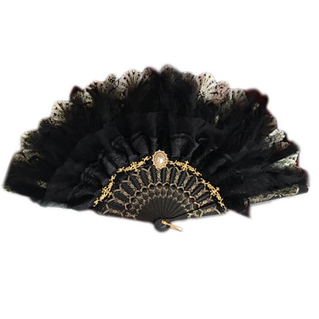 Whigetiy Vintage Lace Feather Hand Fan Folding Handheld Fan for Dancing Party Flapper
Whigetiy Vintage Lace Feather Hand Fan Folding Handheld Fan for Dancing Party Flapper