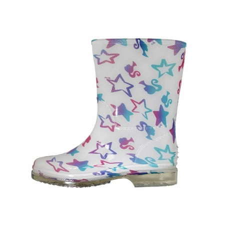 Shoes8teen Childrens Unisex Rain Boots Stars Toddler 8