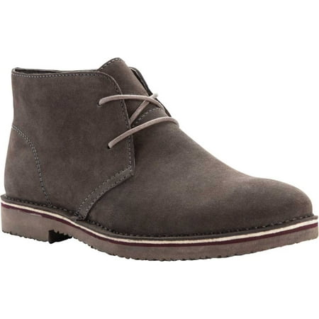 Men s Propet Findley Chukka Boot Stone Suede 8 3E