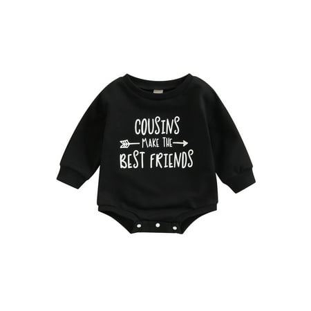 Canrulo Newborn Baby Boy Romper Long Sleeve Letter Print Loose Crotch Button Sweatshirt Fall Winter Outfits Black 2 0-3 Months
Canrulo Newborn Baby Boy Romper Long Sleeve Letter Print Loose Crotch Button Sweatshirt Fall Winter Outfits Black 2 0-3 Months