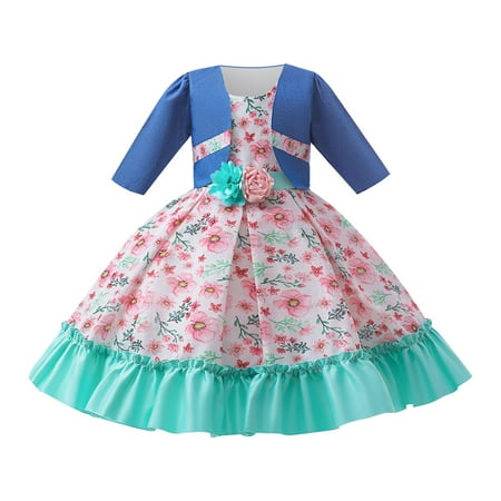Lovely Children Clothing Girls Dress Spring Wedding Birthday Pageant Casual Dresses 2PCS Printing Skirt Children Princess Skirt Performance And Participation In The Event
Lovely Children Clothing Girls Dress Spring Wedding Birthday Pageant Casual Dresses 2PCS Printing Skirt Children Princess Skirt Performance And Participation In The Event