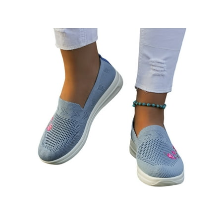 Lacyhop Women Sneakers Comfort Walking Shoes Mesh Flats Sports Floral Casual Shoe Lightweight Slip On Light Blue 7
Lacyhop Women Sneakers Comfort Walking Shoes Mesh Flats Sports Floral Casual Shoe Lightweight Slip On Light Blue 7
