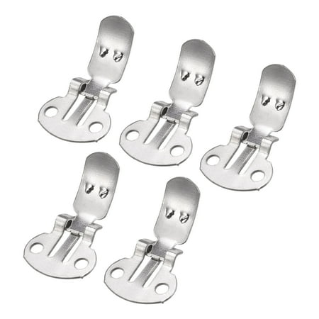 Uxcell 24.5mm x 14mm Iron Blank Shoe Clips for DIY Crafts Silver Tone 10 Pack