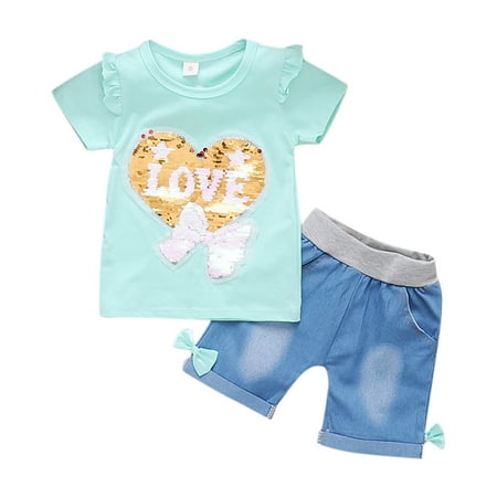 QWERTYU Toddler Baby Child Girl Boy 2PCS Outfit Summer Short Sleeve Tops and Shorts Set Clothing Set Mint Green
QWERTYU Toddler Baby Child Girl Boy 2PCS Outfit Summer Short Sleeve Tops and Shorts Set Clothing Set Mint Green