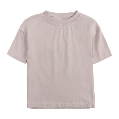 Toddler Kids Baby Boys Girls Solid Basic Short Sleeve Crewneck T Shirts Tops Tee Clothes For Children Tops For Teen Girls
Toddler Kids Baby Boys Girls Solid Basic Short Sleeve Crewneck T Shirts Tops Tee Clothes For Children Tops For Teen Girls