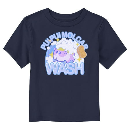 Toddler s Pui Pui Molcar Car Wash Logo Graphic Tee Navy Blue 2T