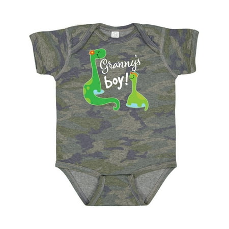 Inktastic Granny Boy Grandson Dinosaur Gift Baby Boy Bodysuit