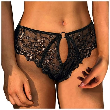 Knosfe Women s Low Waisted Breathable Panties Soft Underwear Stretch Lace G-Strings Bikini Briefs S
Knosfe Women s Low Waisted Breathable Panties Soft Underwear Stretch Lace G-Strings Bikini Briefs S