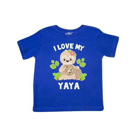 Inktastic Cute Sloth I Love My Yaya with Green Leaves Gift Toddler Boy or Toddler Girl T-Shirt
Inktastic Cute Sloth I Love My Yaya with Green Leaves Gift Toddler Boy or Toddler Girl T-Shirt