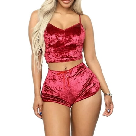 Hermissia Women Sexy Lingerie Pajamas Sleepwear Nightwear Velvet Underwear Shorts Pjs Set
Hermissia Women Sexy Lingerie Pajamas Sleepwear Nightwear Velvet Underwear Shorts Pjs Set