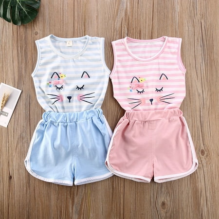 Summer Baby Girls Cute Cartoon Cat Pattern Casual Sleeveless Vest Shorts Pants Outfits
Summer Baby Girls Cute Cartoon Cat Pattern Casual Sleeveless Vest Shorts Pants Outfits