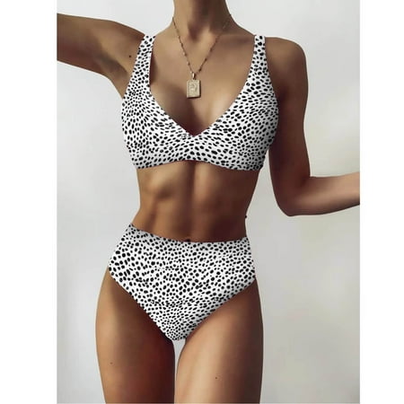 VKEKIEO Bikinis Swimsuit Sport Bra Style Lift White XL