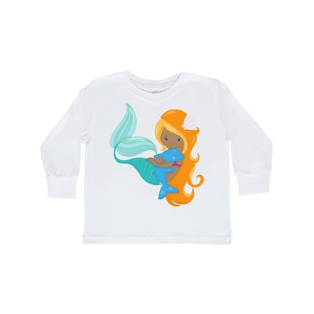 Inktastic African American Mermaid With Orange Hair Dolphin Gift Toddler Toddler Girl Long Sleeve T-Shirt
Inktastic African American Mermaid With Orange Hair Dolphin Gift Toddler Toddler Girl Long Sleeve T-Shirt
