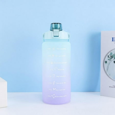 2L Gradient Color Water Bottle with Motivational Time Marker and Straw Leakproof Reusable Flip Top Water Bottle for Sports and Fitness Enthusiasts Travel
2L Gradient Color Water Bottle with Motivational Time Marker and Straw Leakproof Reusable Flip Top Water Bottle for Sports and Fitness Enthusiasts Travel