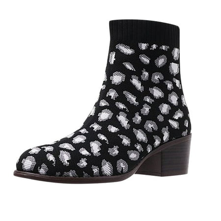 Valentine s Day Deals!2022 Juebong Women s Chunky Heel Knitted Elastic Boots Children Leopard Print Shoes
Valentine s Day Deals!2022 Juebong Women s Chunky Heel Knitted Elastic Boots Children Leopard Print Shoes