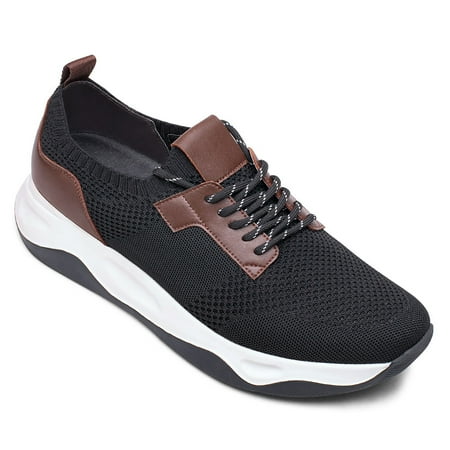 CMR CHAMARIPA Mens Casual Shoes Outdoor Black Knit Fabric Elevator Shoes Height Increasing Sneakers 3.15 Taller
CMR CHAMARIPA Mens Casual Shoes Outdoor Black Knit Fabric Elevator Shoes Height Increasing Sneakers 3.15 Taller