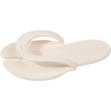 CoCopeaunts Womens Flip Flops Soft Lightweight Thong Sandals Non-Slip Foldable Shower Bathroom Slippers Summer Beach Flat Slides Shoes