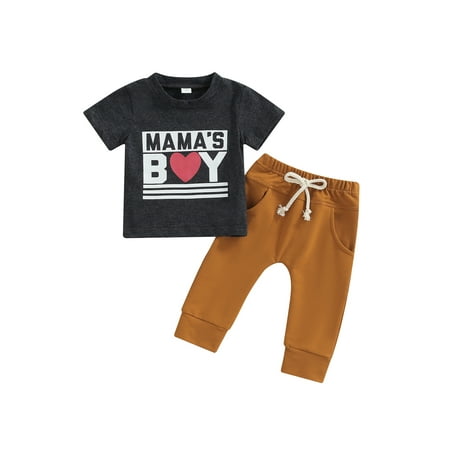 PDYLZWZY Newborn Baby Boys 2pcs Outfits Set Lettering Short Sleeve T-shirt Tops Drawstring Pants Clothes Dark Gray 2-3 Years
PDYLZWZY Newborn Baby Boys 2pcs Outfits Set Lettering Short Sleeve T-shirt Tops Drawstring Pants Clothes Dark Gray 2-3 Years