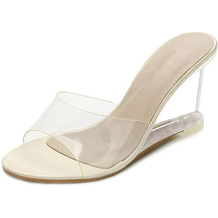 Women s Crystal Wedge Sandals Clear Lucite Slip On Open Toe Fashion High Heeled Pumps Sandal
Women s Crystal Wedge Sandals Clear Lucite Slip On Open Toe Fashion High Heeled Pumps Sandal