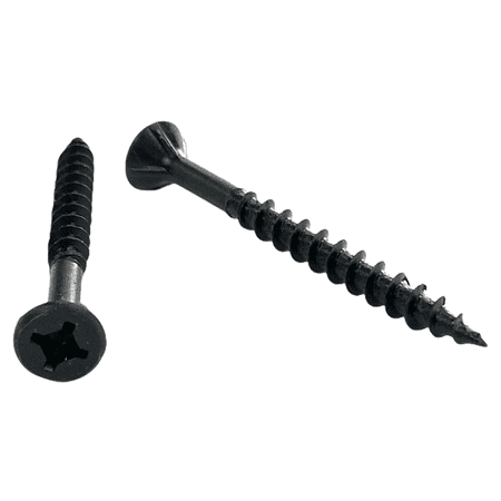 Cabentry Brand | Wood Screws | Flat Head with Nibs | Phillips Square Drive | #8 | 2 1/4 Inch | Deep Thread | Type 17 Point | Black Oxide Finish | 100 Pack
Cabentry Brand | Wood Screws | Flat Head with Nibs | Phillips Square Drive | #8 | 2 1/4 Inch | Deep Thread | Type 17 Point | Black Oxide Finish | 100 Pack