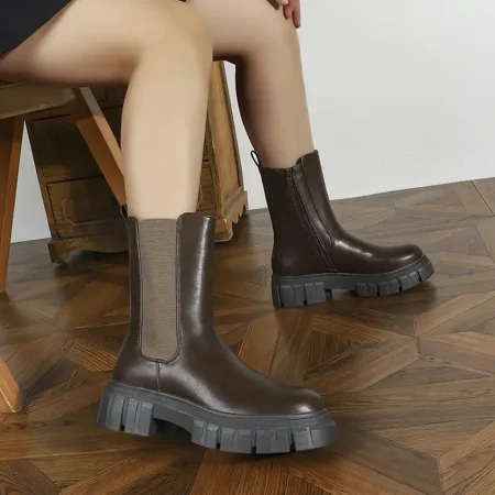 Women‘s Platform Mid Calf Chelsea Boots Warm Thermal Faux Leather Boots Women‘s Footwear
Women‘s Platform Mid Calf Chelsea Boots Warm Thermal Faux Leather Boots Women‘s Footwear